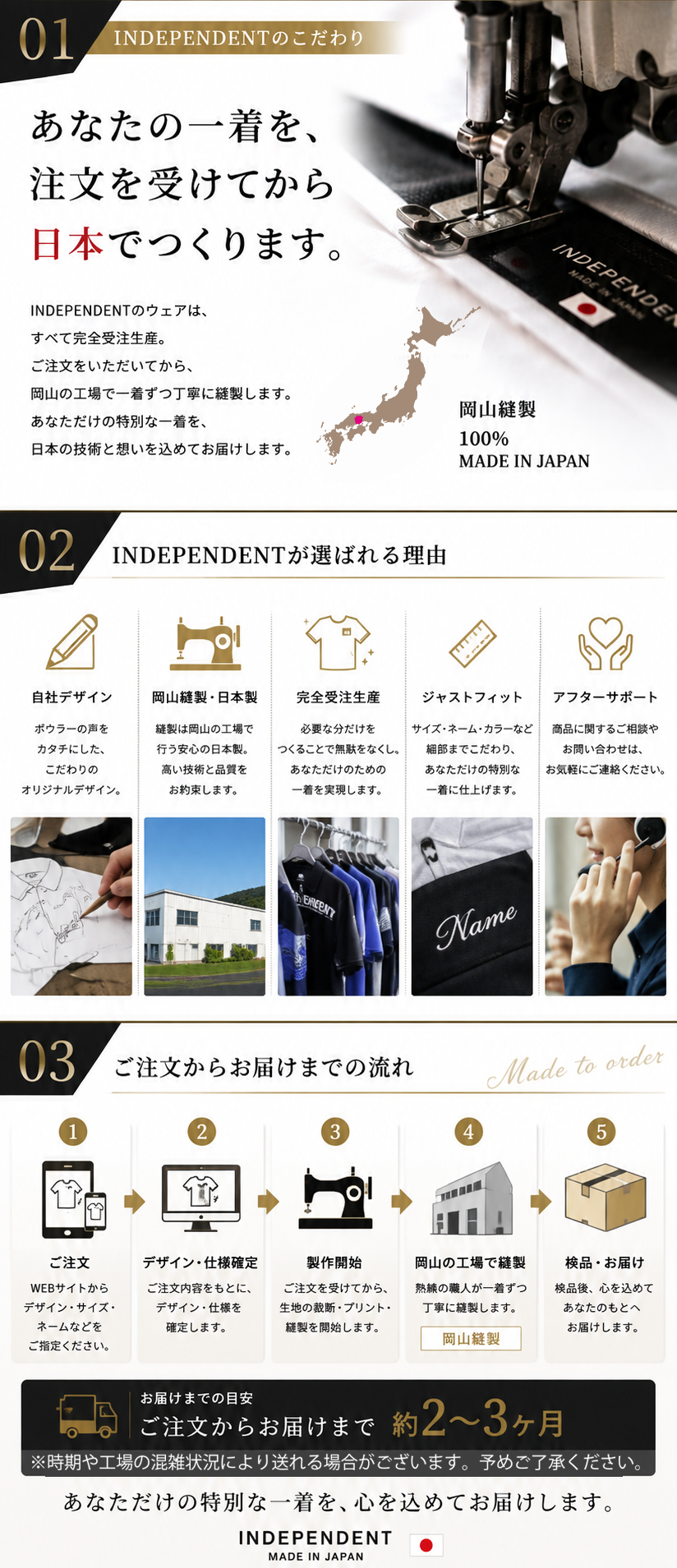 INDEPENDENTのこだわり