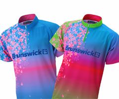 ボウリングウェア ブランズウィック BRUNSWICK】BP037 サイケ桜