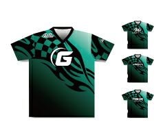 ABS ボウリングウェア Vネックゲーミングシャツ4Lケーゲルロゴ ボウリングウェア ABS】Brand Vneck Gaming Shirt ブランドVネック