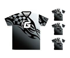 ボウリングウェア ABS】Brand Vneck Gaming Shirt ブランドVネック